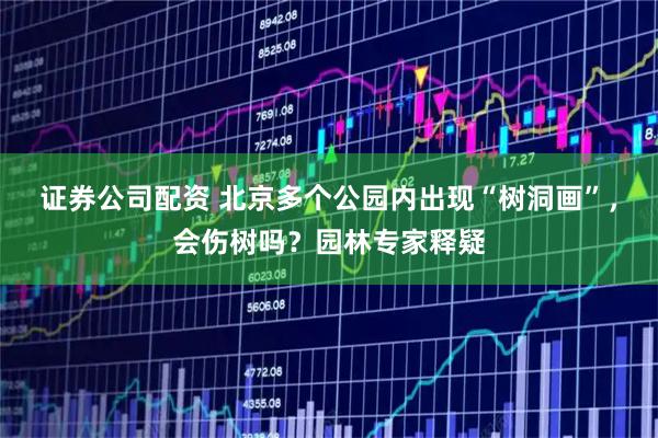 证券公司配资 北京多个公园内出现“树洞画”，会伤树吗？园林专家释疑